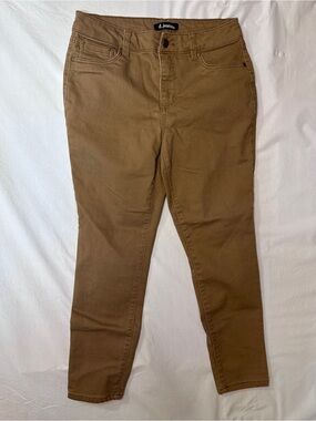 d. jeans Camel Color Slim Straight Jeans